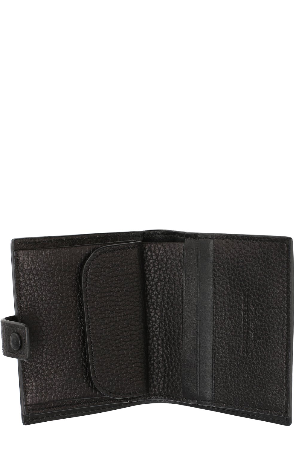 Кожаный кошелек на кнопке BURBERRY черного цвета по цене 51950 руб., арт. 4071107, фото 3 Кожаный кошелек на кнопке BURBERRY, арт. 4071107, фото 3