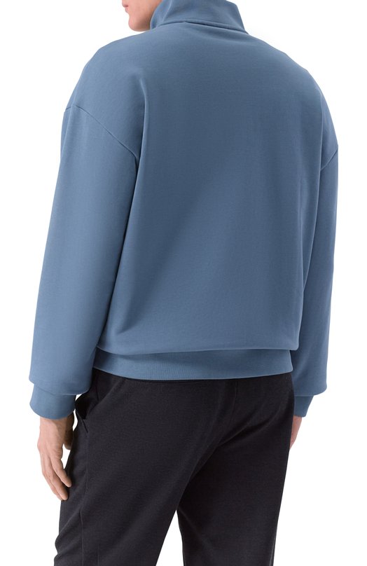 Хлопковый анорак HUGO 50525881 Голубой  50525881 Фото 4