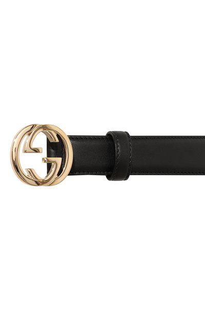 Кожаный ремень GUCCI черного цвета по цене 50400 руб., арт. 370717 AP00G, фото 4 Кожаный ремень GUCCI, арт. 370717 AP00G, фото 4