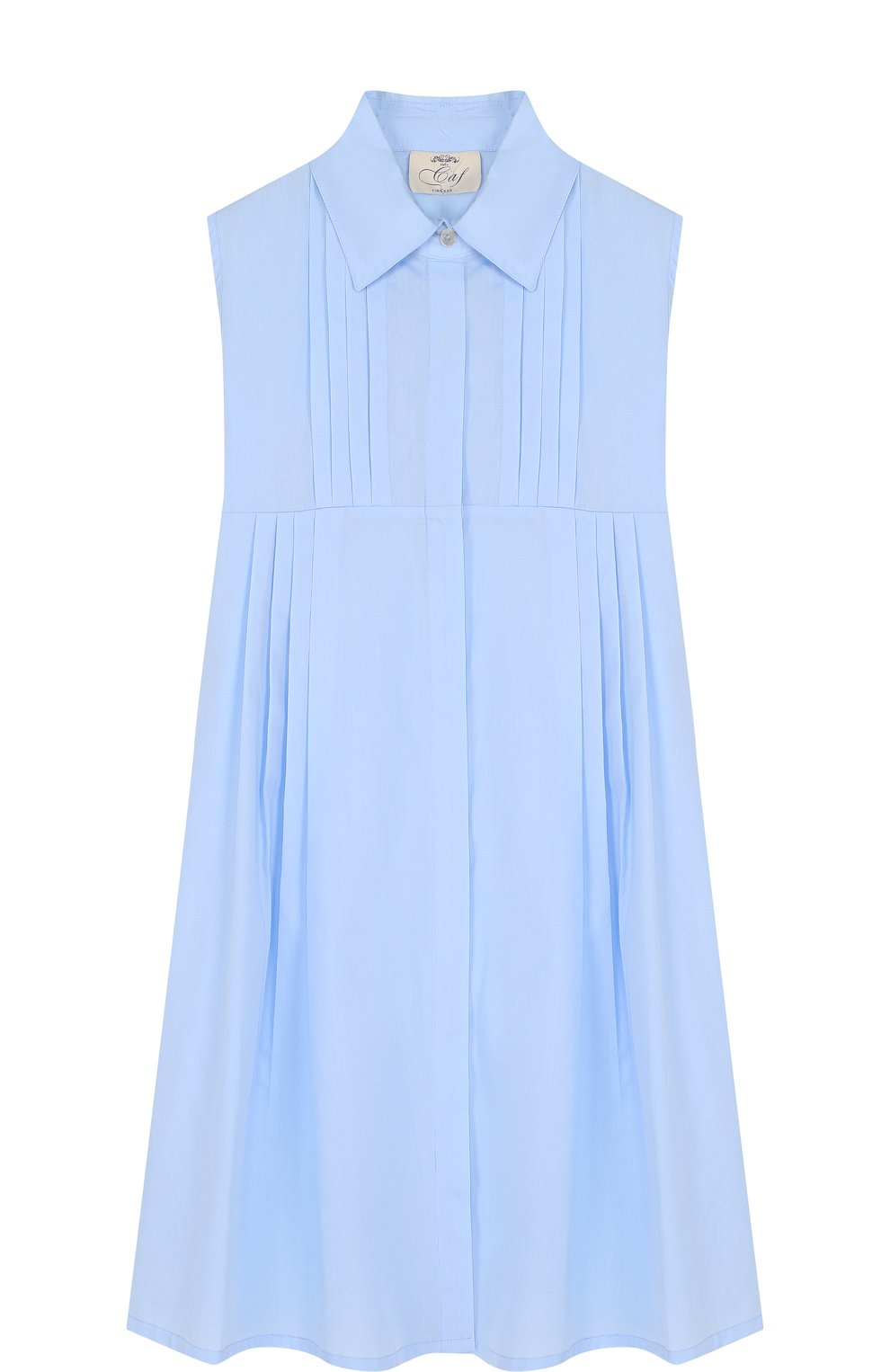 Хлопковое платье-рубашка с защипами CAF, арт. 409-P0/6A-8A, фото 1