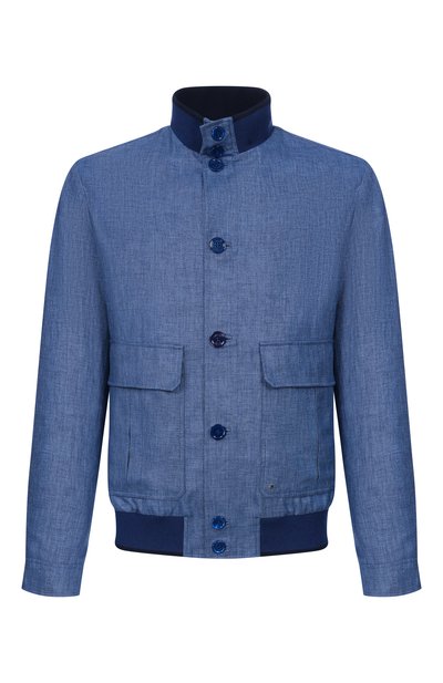 Мужской бомбер из шерсти и льна STEFANO RICCI, арт. M7J6100371/B127HA