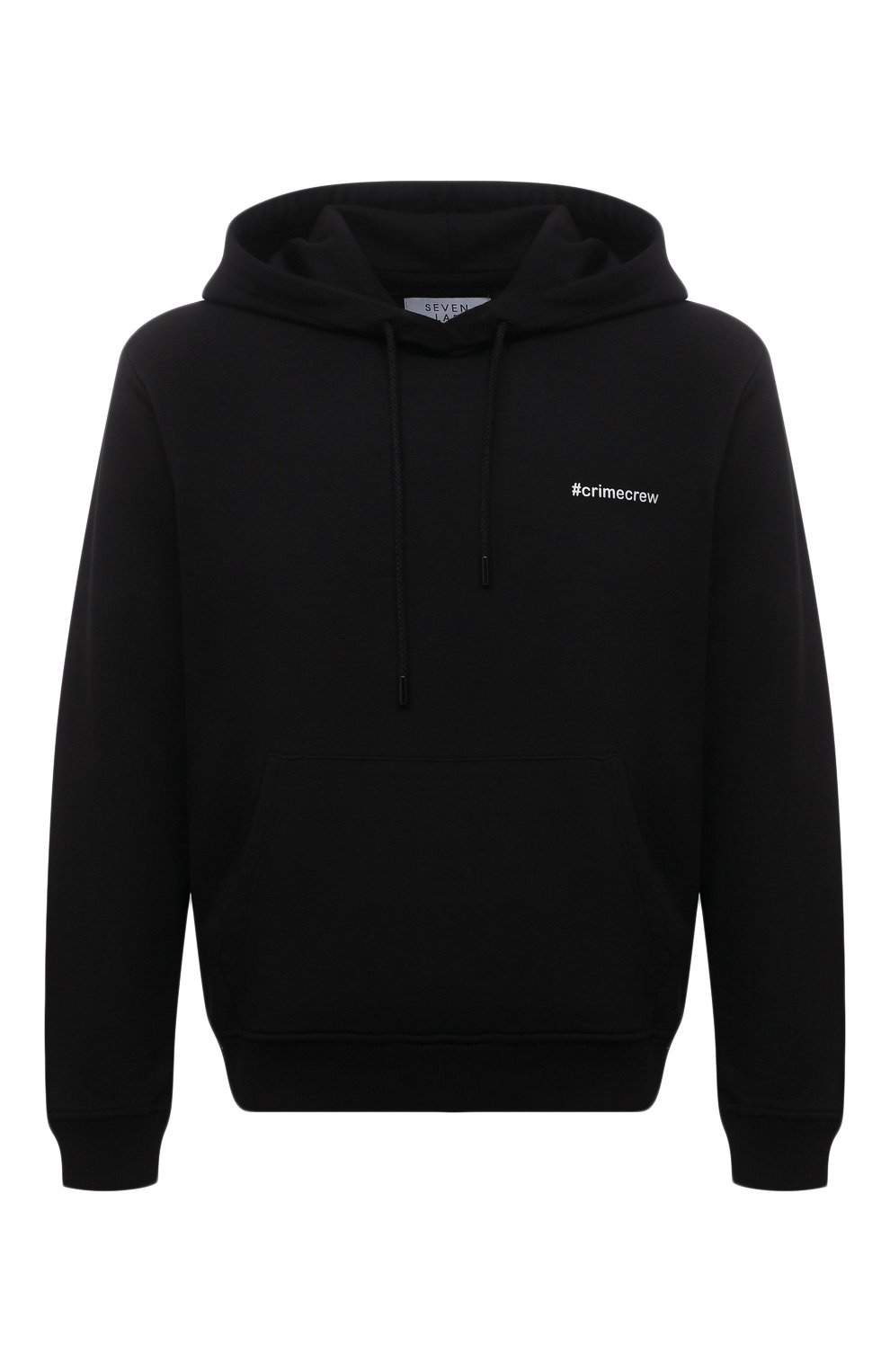 Хлопковое худи SEVEN LAB, арт. 662H21-#cr black, фото 1