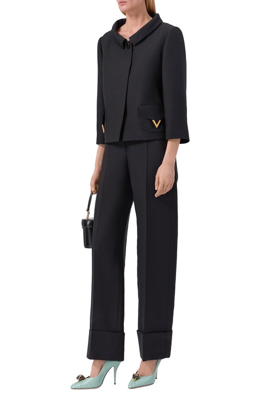 Кожаные туфли Pas De Chat 105 Valentino 8W2S0NF8/LIR Зелёный  8W2S0NF8/LIR Фото 3