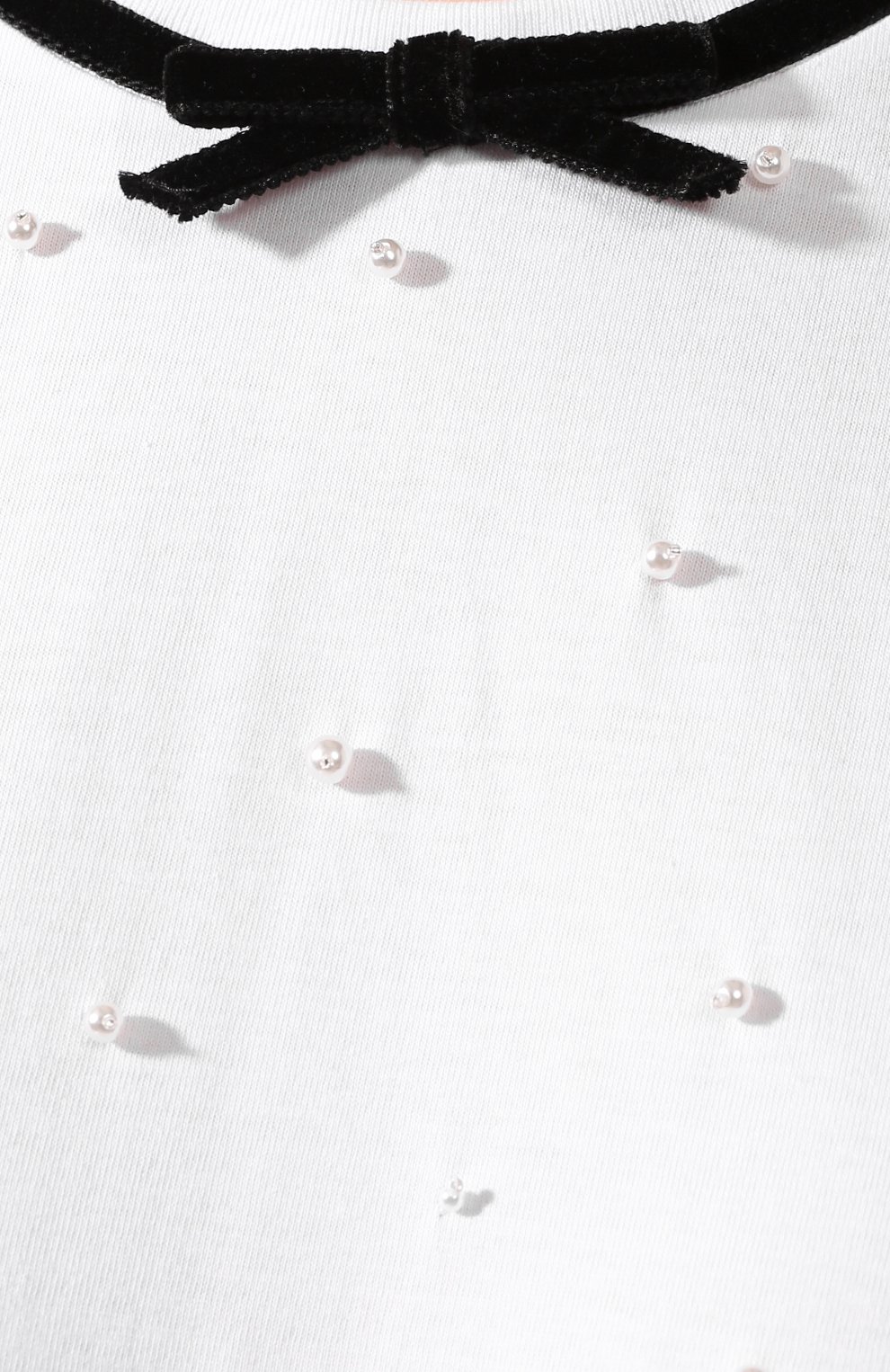 Хлопковая футболка MIU MIU белого цвета по цене 66000 руб., арт. MJN174-1V0F-F0009, фото 5 Хлопковая футболка MIU MIU, арт. MJN174-1V0F-F0009, фото 5