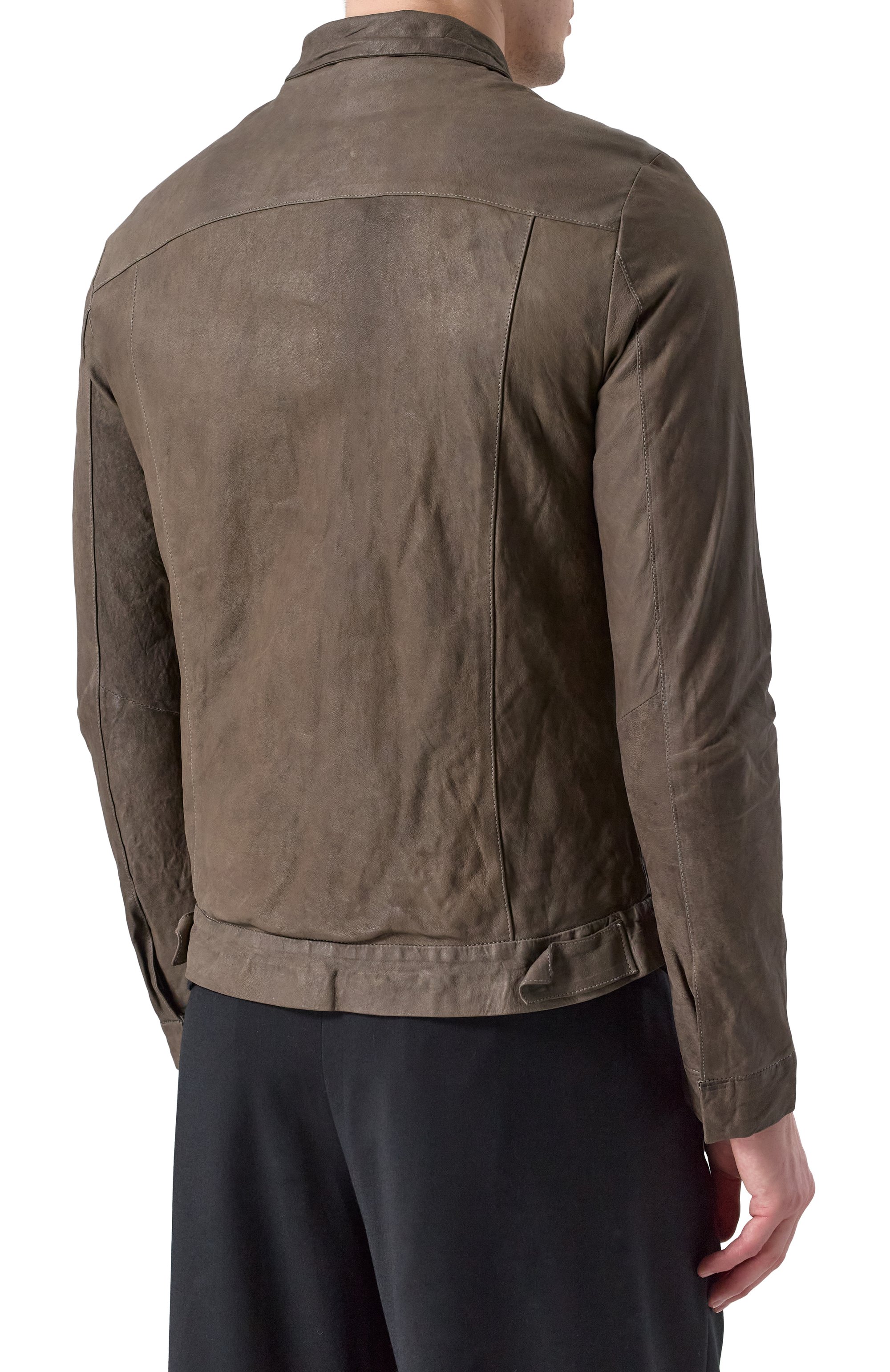 Кожаная куртка-рубашка GIORGIO BRATO, арт. GU25S20098NAPSTM, фото 4