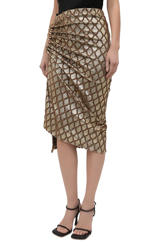 Юбка Paco Rabanne Золотой, фото 3