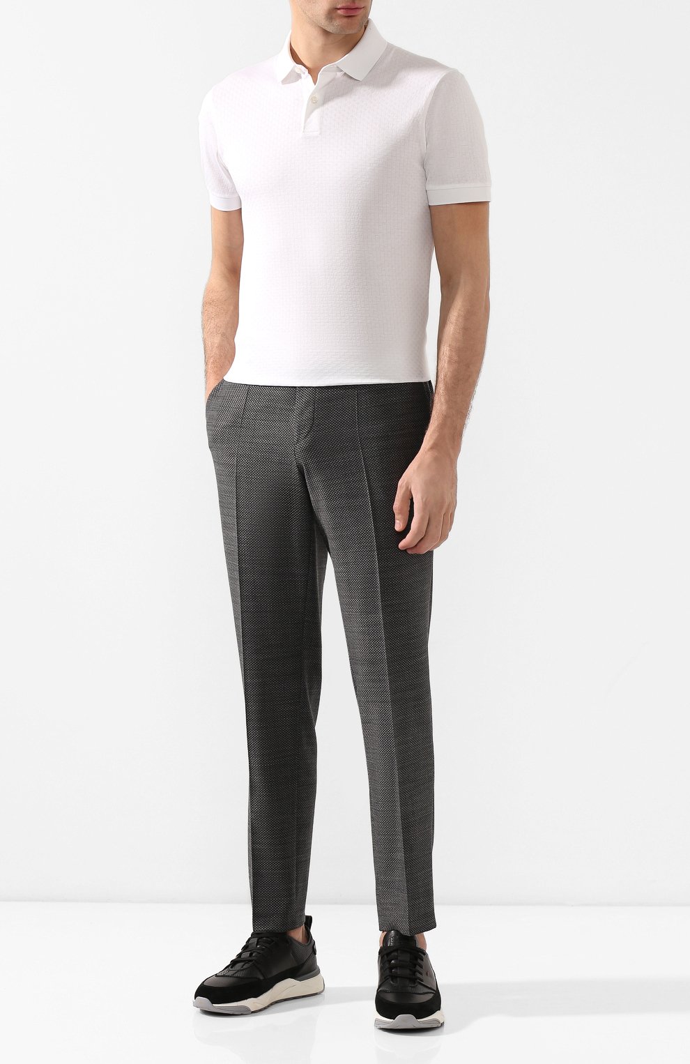 Шерстяные брюки HUGO темно-серого цвета по цене 15000 руб., арт. 50435016, фото 2 Шерстяные брюки HUGO, арт. 50435016, фото 2