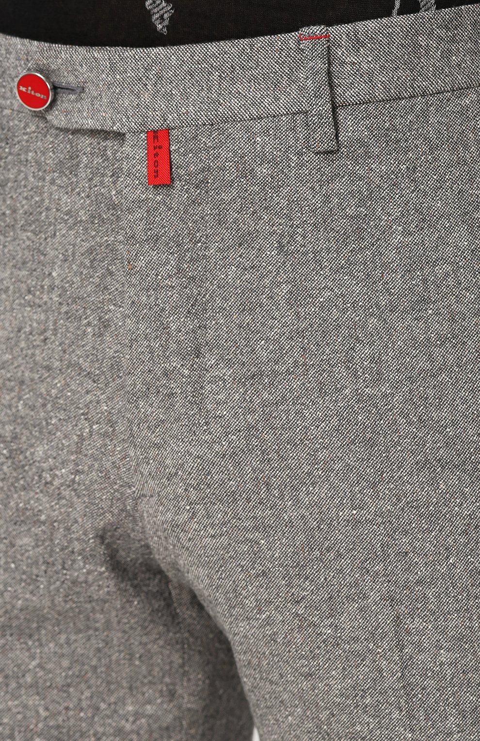 Брюки прямого кроя из смеси шерсти и шелка KITON, арт. UFPP79K01I44, фото 5
