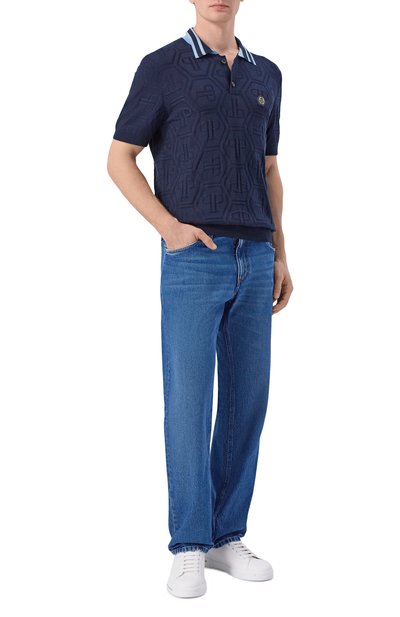 Мужская хлопковое поло PHILIPP PLEIN, арт. SAFC MKK0322 PKN002N