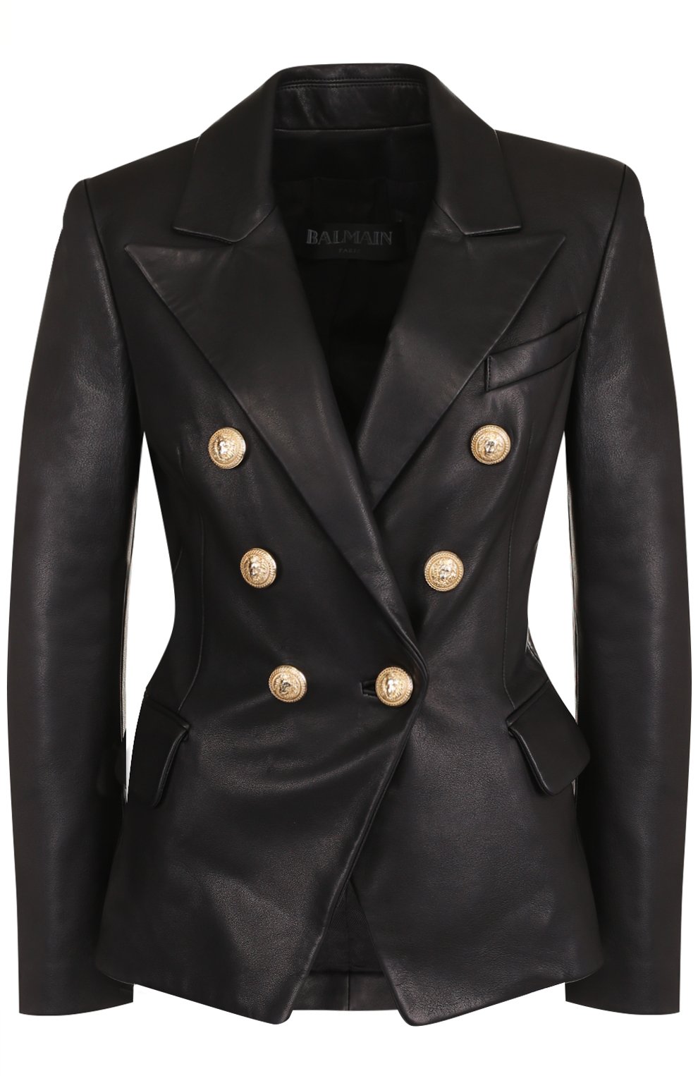 Двубортный кожаный жакет BALMAIN, арт. 997499/163P, фото 1