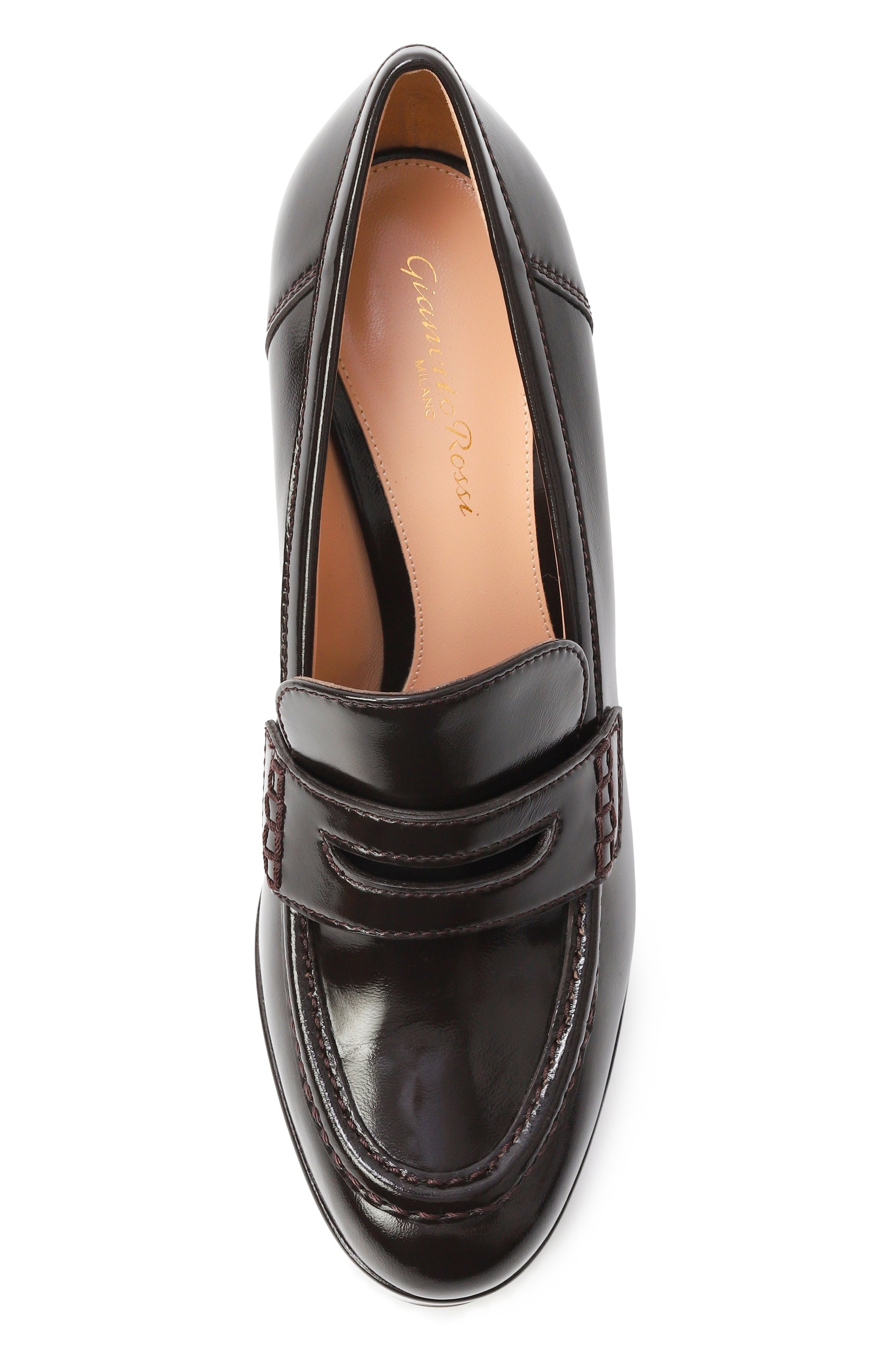 Кожаные туфли hadden 105 GIANVITO ROSSI, арт. G25356.70RIC.NUIM0KA, фото 6