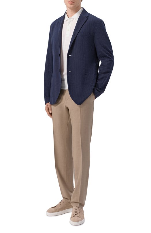 Шерстяные брюки BOSS 50469174 Бежевый  50469174 Фото 2