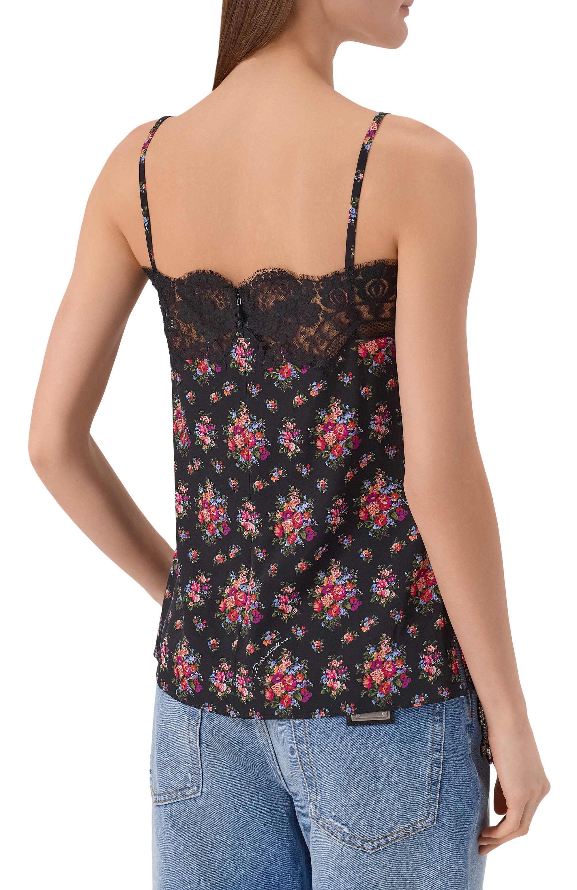 Топ из шелка и хлопка DOLCE & GABBANA, арт. F7BG9T/FSA78, фото 4