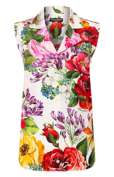 Женская хлопковая блузка DOLCE & GABBANA, арт. F5M12T/HS5F9