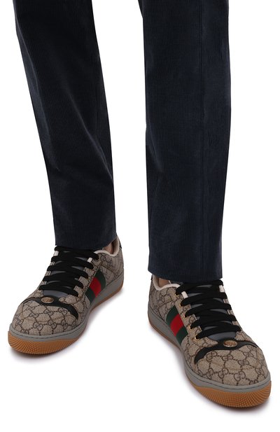 Текстиль�ные кеды screener GUCCI, арт. 674530/96GE0, фото 3