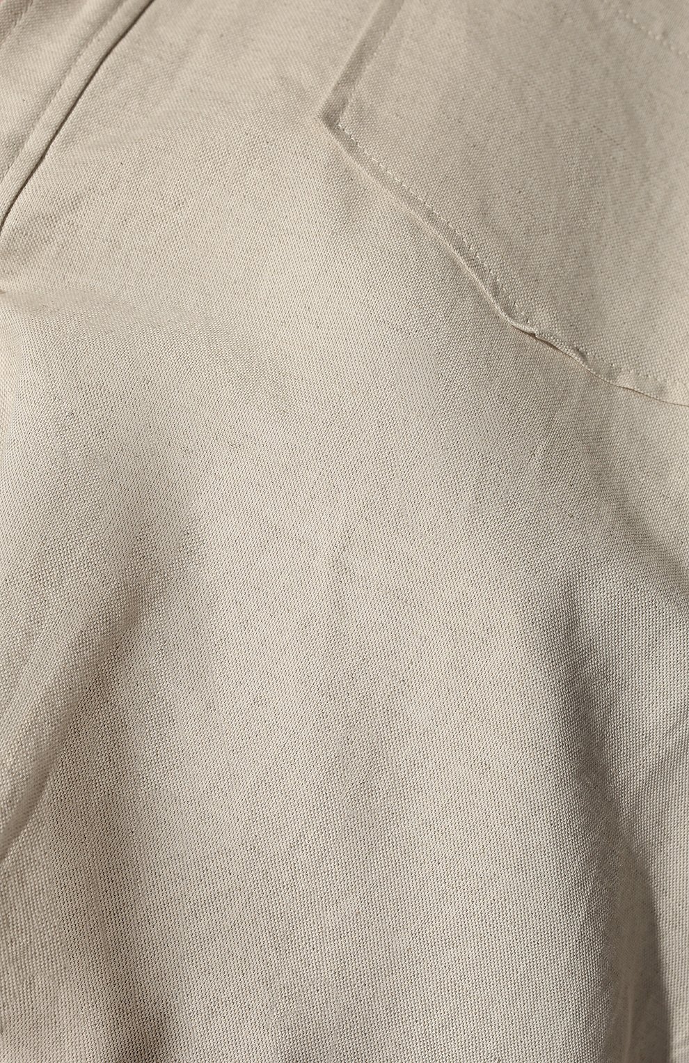Рубашка из хлопка и льна JACQUEMUS кремового цвета по цене 49100 руб., арт. 213SH101-1033, фото 5 Рубашка из хлопка и льна JACQUEMUS, арт. 213SH101-1033, фото 5