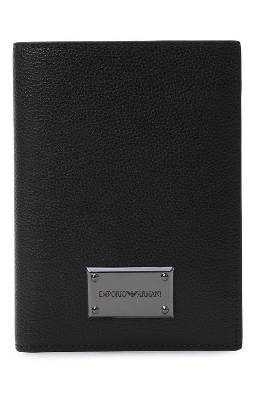 Кожаная обложка для паспорта Emporio Armani EM004546/AF13788 Чёрный EM004546/AF13788
