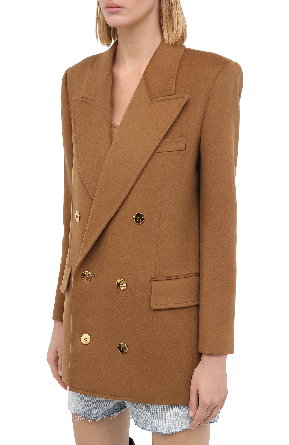 Жакет из шерсти и кашемира SAINT LAURENT, арт. 630434/Y3B45, фото 3