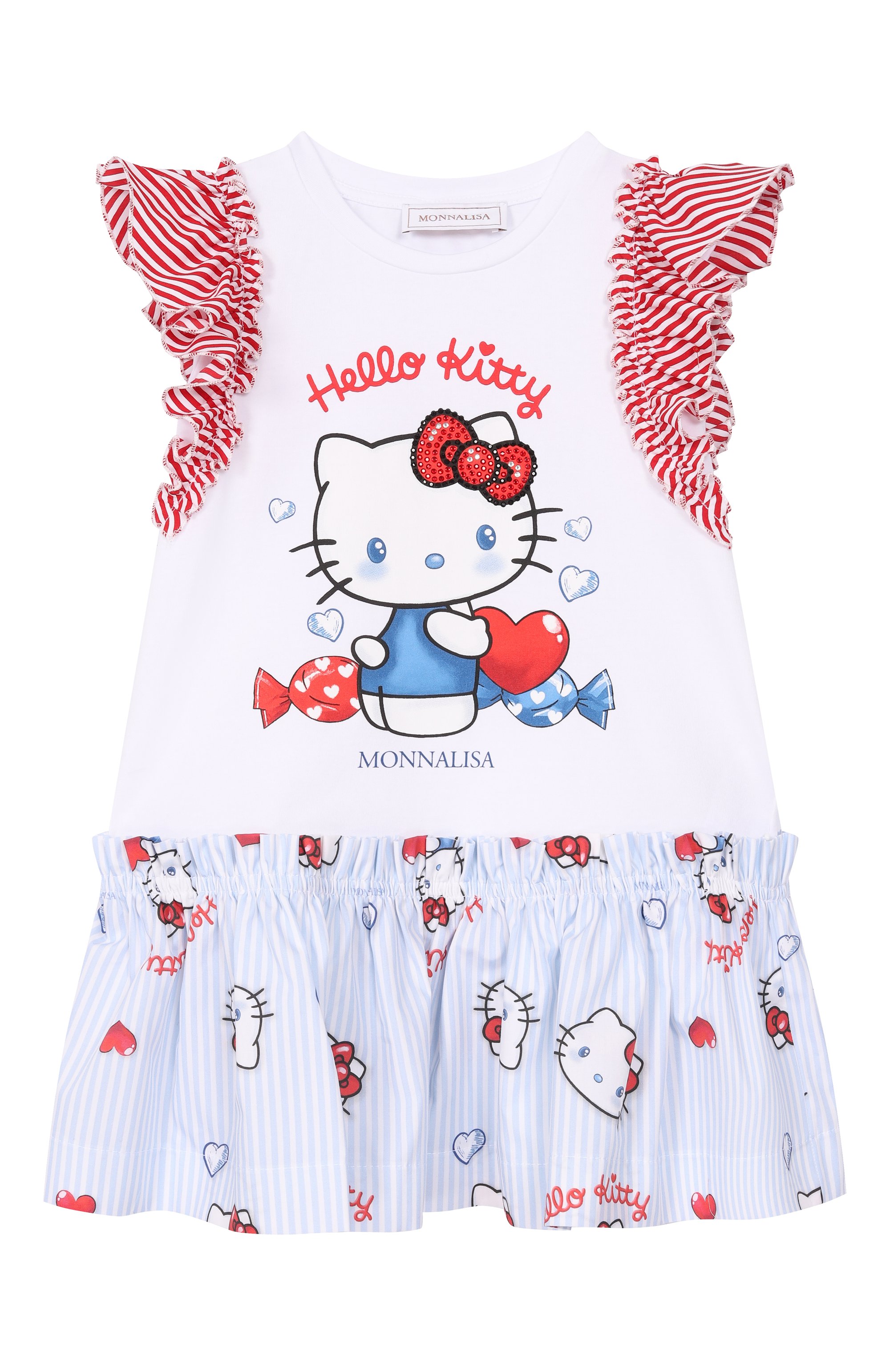 Хлопковое платье MONNALISA, арт. 11G917, фото 1