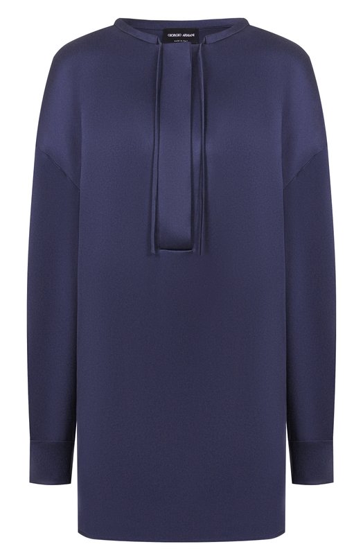 Шелковая блузка Giorgio Armani GW002564/TE10101 Синий GW002564/TE10101