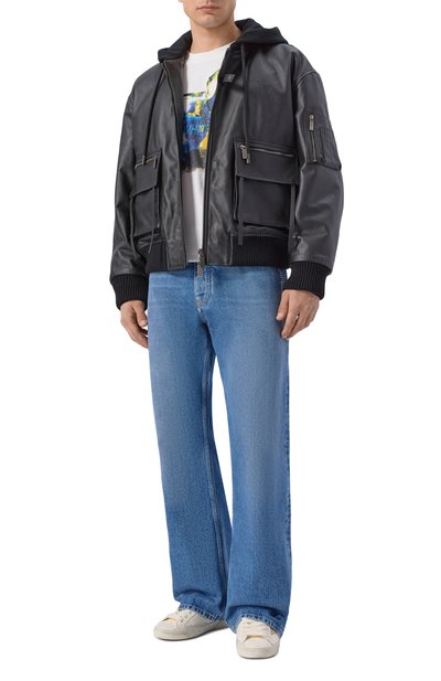 Хлопковая футболка OFF-WHITE, арт. 0MAA120S26JER00C, фото 2