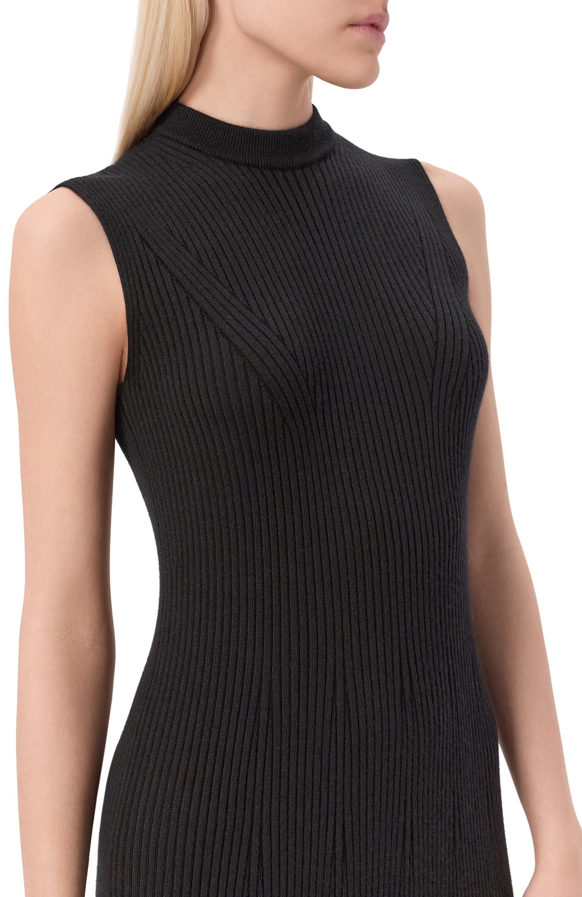 Платье из кашемира и шелка SASUPHI, арт. W25543/JA, фото 4