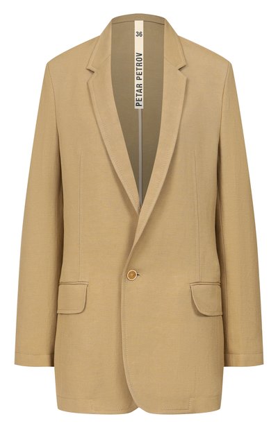 Женский жакет изо льна и вискозы PETAR PETROV, арт. S26TJ10