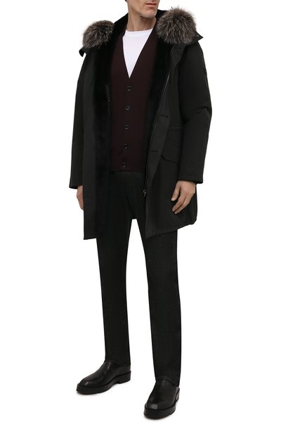 Пуховая парка с меховой подкладкой YVES SALOMON, арт. 21WHM01890F52X, фото 2