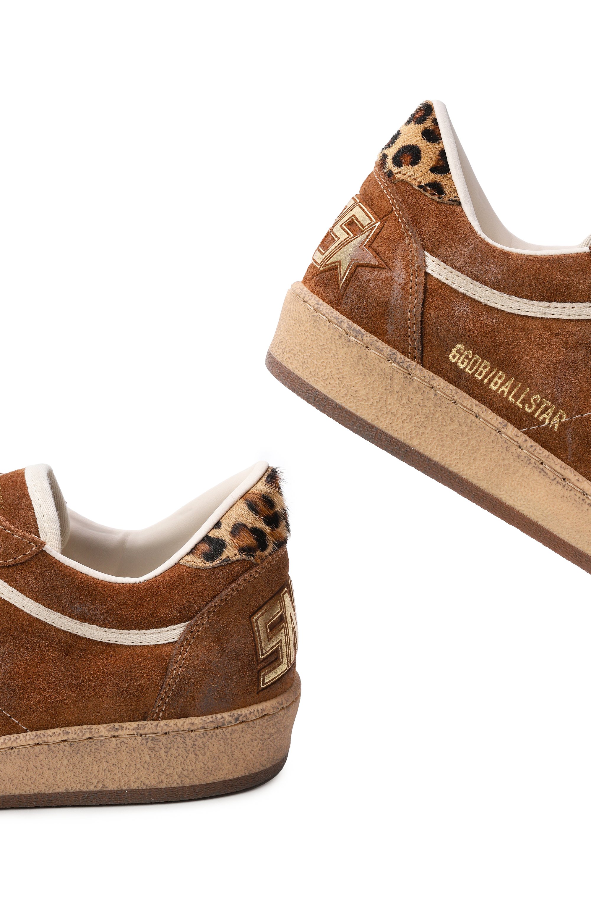 Замшевые кеды ball star GOLDEN GOOSE DELUXE BRAND, арт. GWF00117.F008064, фото 7