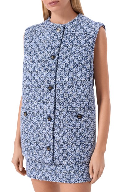 Твидовый жилет GUCCI, арт. 855777/ZAUE2, фото 3