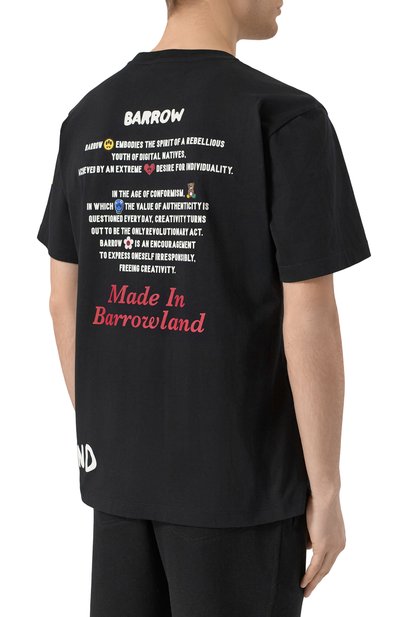 Хлопковая футболка BARROW, арт. S5BWMATH060, фото 4