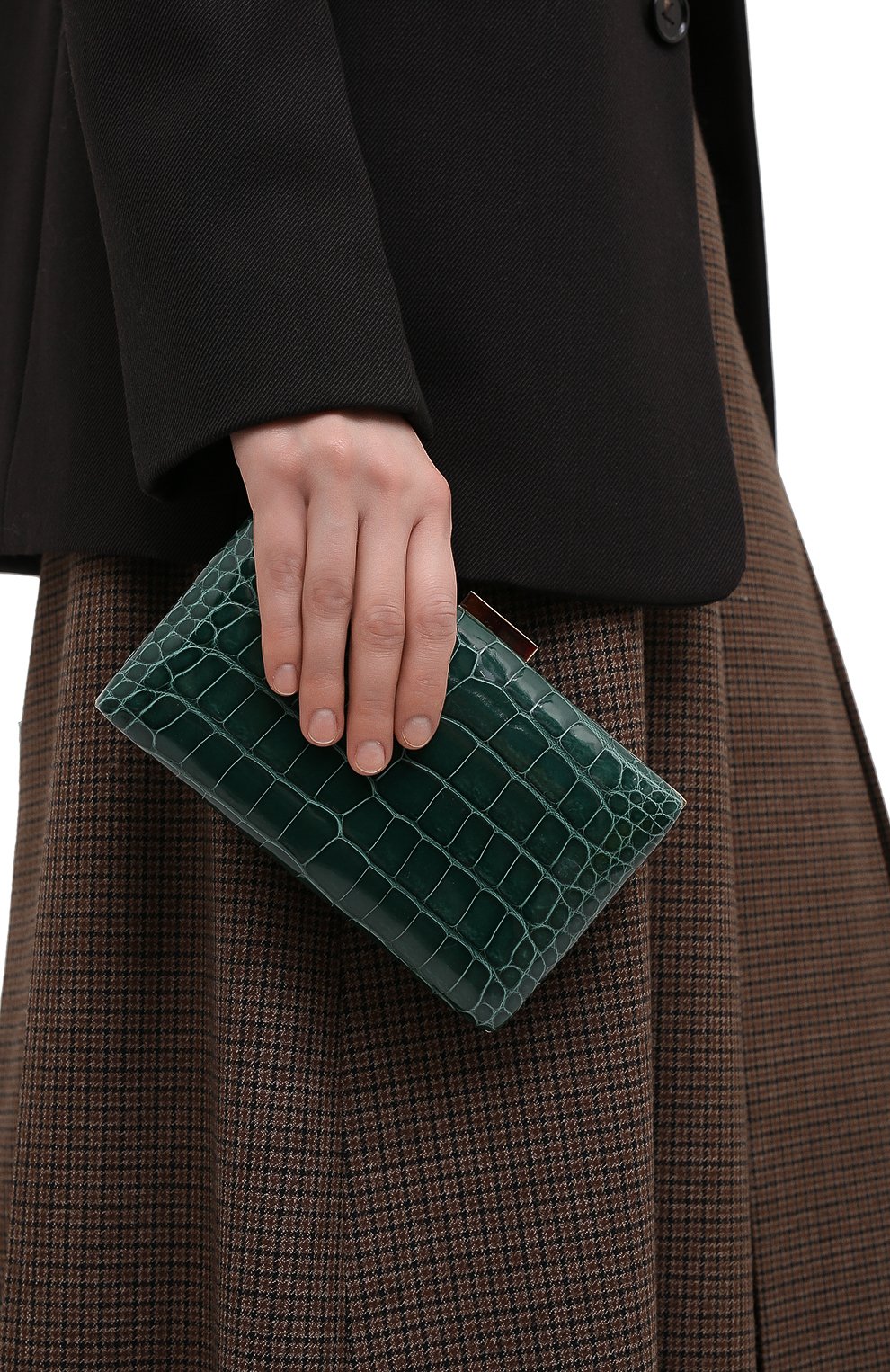 Клатч carry secrets из кожи аллигатора VALENTINO, арт. UW2B0175/C0D/AMIS, фото 5