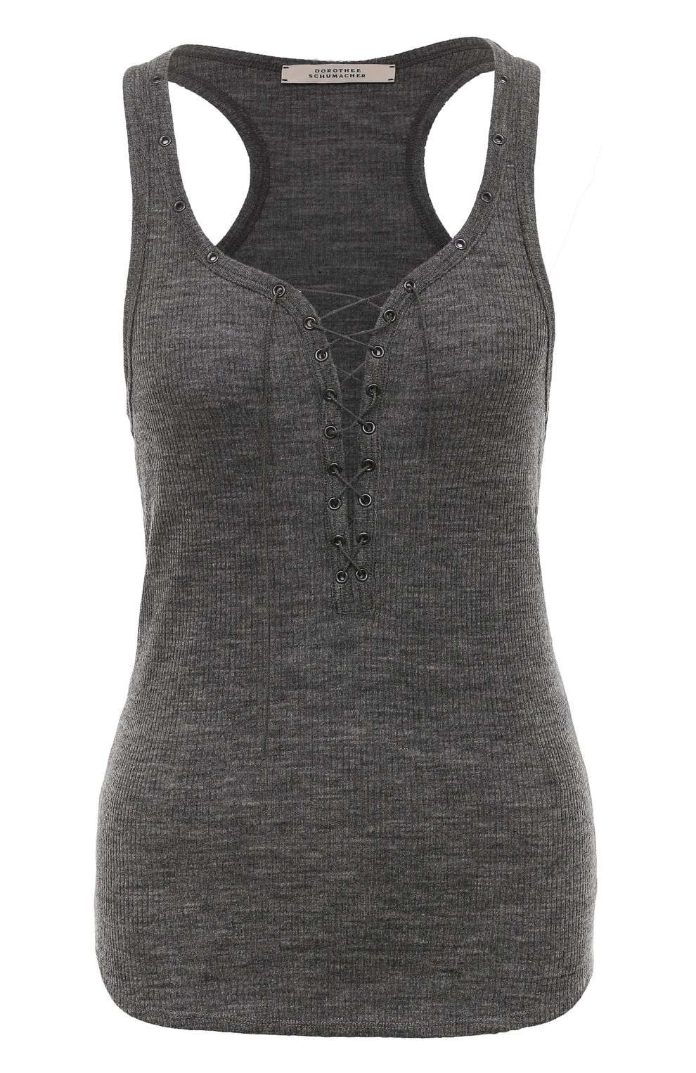 Шерстяная майка DOROTHEE SCHUMACHER серого цвета по цене 28050 руб., арт. 323202, фото 1 Шерстяная майка DOROTHEE SCHUMACHER, арт. 323202, фото 1