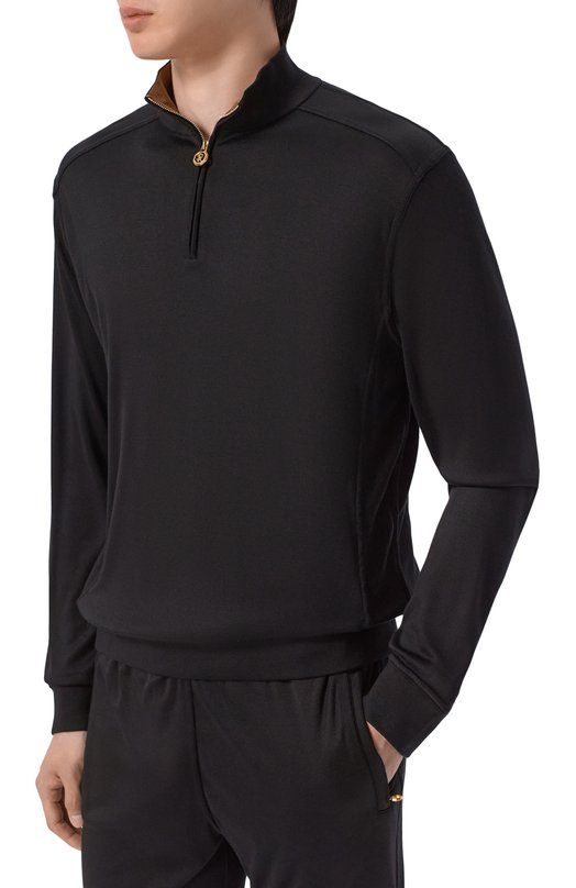 Шелковый джемпер Stefano Ricci K919511L01/R26190 Чёрный  K919511L01/R26190 Фото 3