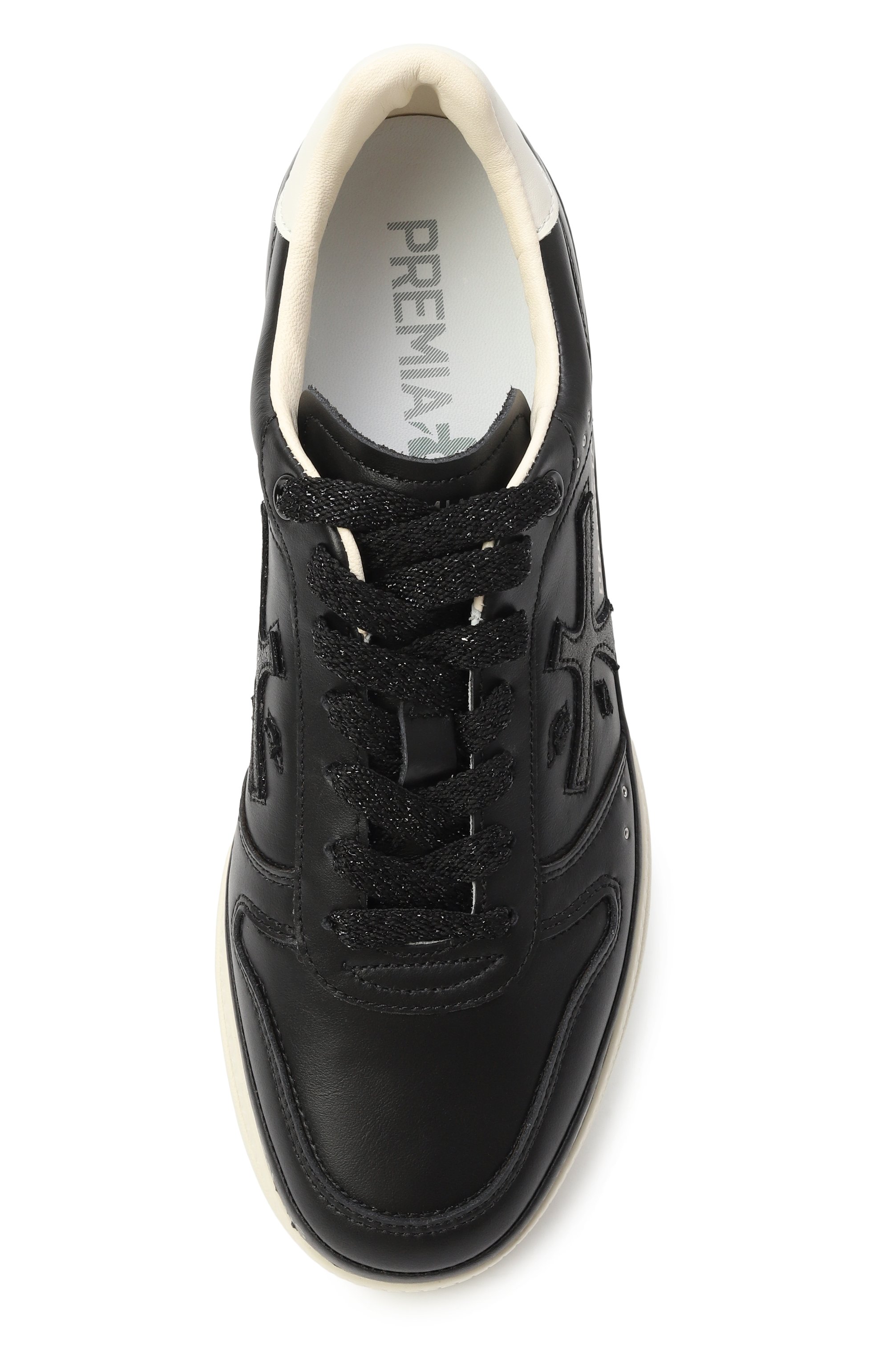 Кожаные кеды micol PREMIATA черного цвета по цене 30500 руб., арт. MIC0L/VAR 7014, фото 6 Кожаные кеды micol PREMIATA, арт. MIC0L/VAR 7014, фото 6