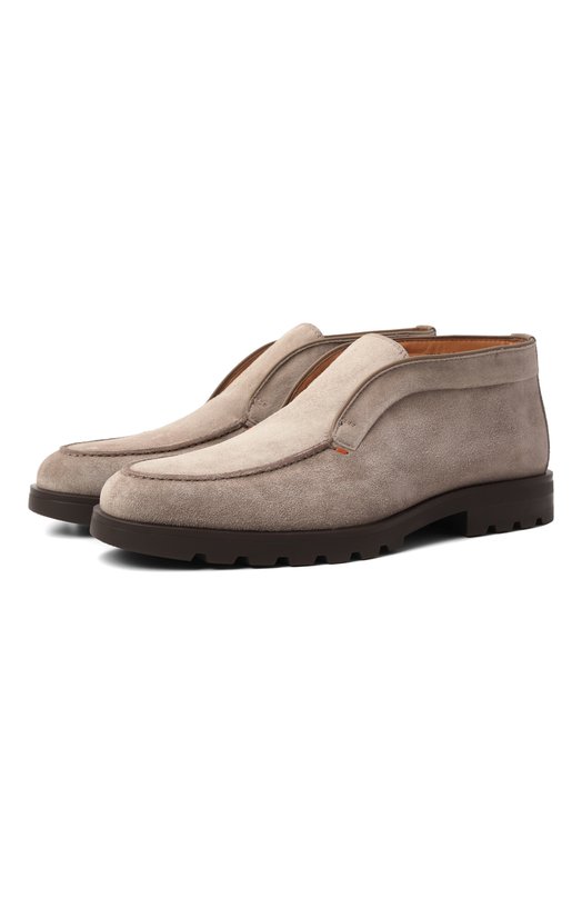 Замшевые ботинки Detroit Santoni MGDG17823DTRBSEY Бежевый MGDG17823DTRBSEY