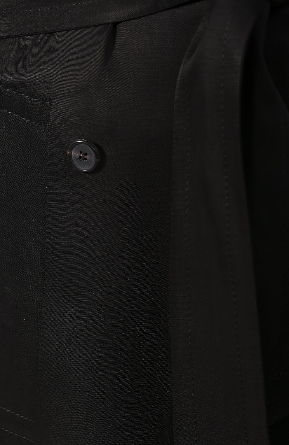 Тренч из смеси вискозы и льна TOM FORD черного цвета по цене 261000 руб., арт. CP1422-FAX330, фото 5 Тренч из смеси вискозы и льна TOM FORD, арт. CP1422-FAX330, фото 5