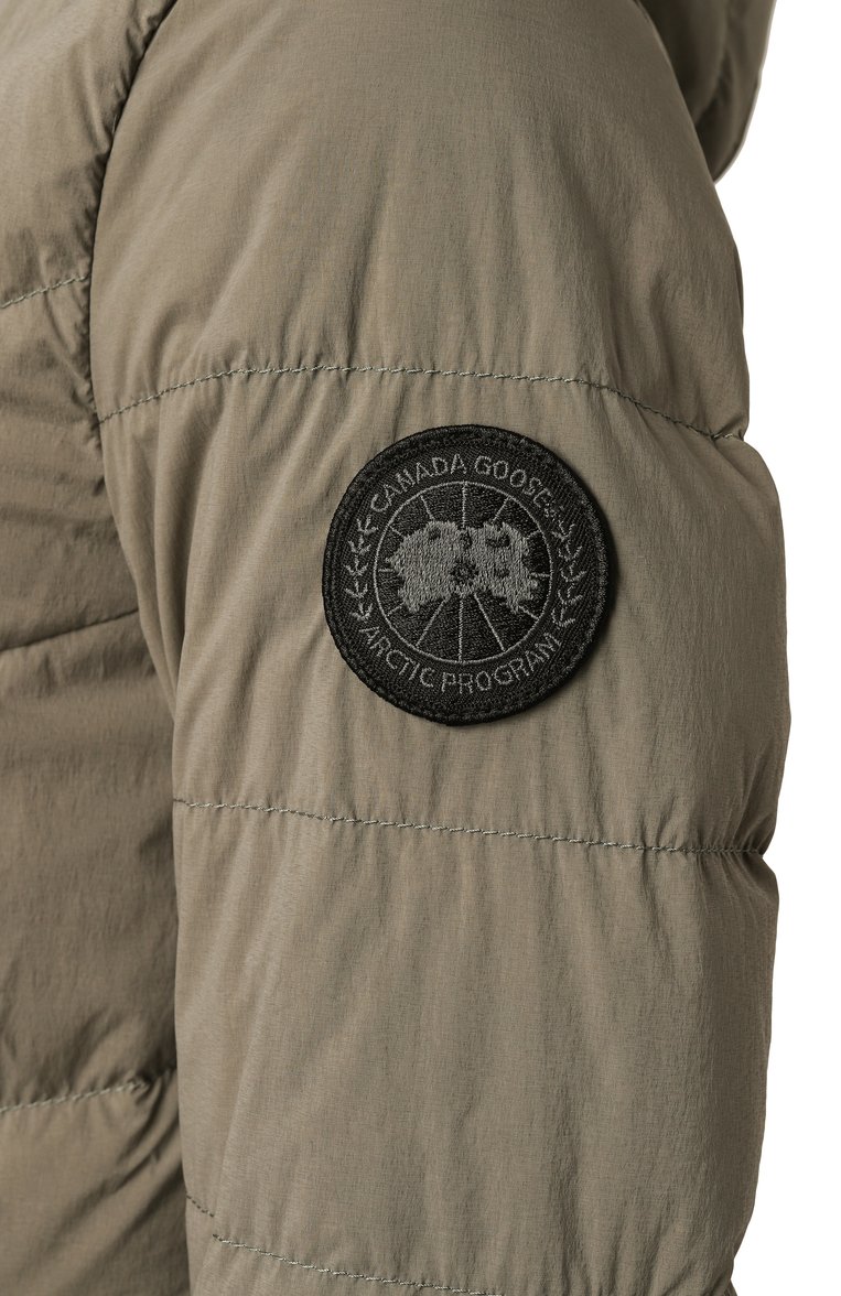 Женский пуховик clair CANADA GOOSE хаки цвета, арт. 2331WB | Фото 6 (Материал сплава: Проставлено; Материал утеплителя: Пух и перо; Длина (верхняя одежда): До середины бедра; Рукава: Длинные; Драгоценные камни: Проставлено; Материал подклада: Синтетический материал; Кросс-КТ: Пуховик; Стили: Кэжуэл; Материал внешний: Синтетический материал)