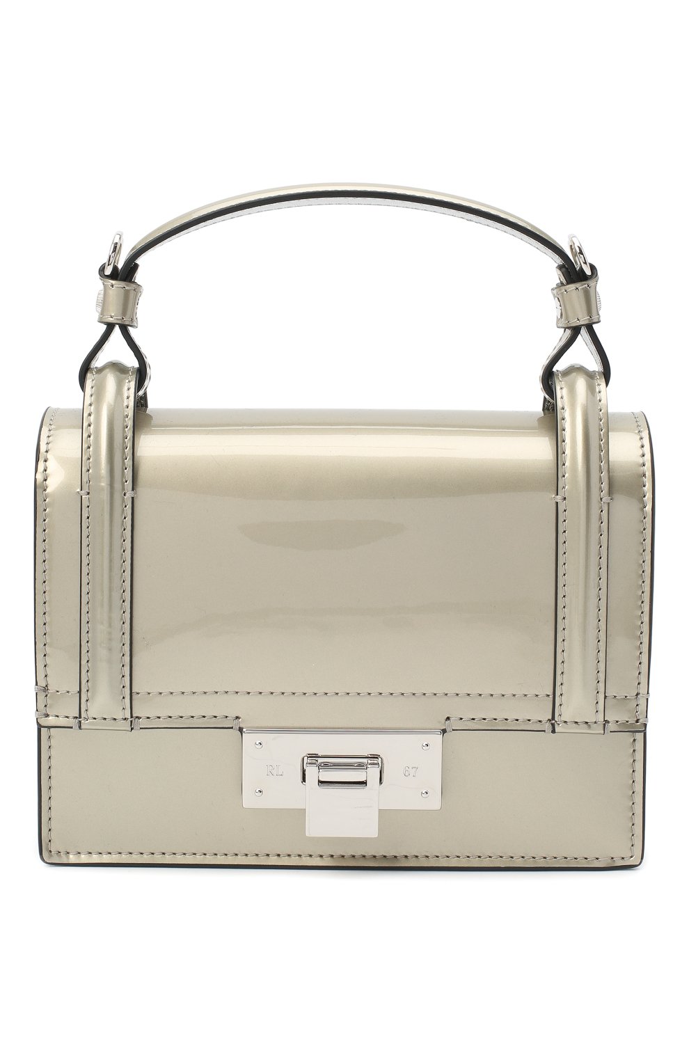 Сумка hinge RALPH LAUREN серебряного цвета по цене 173500 руб., арт. 435818327, фото 1 Сумка hinge RALPH LAUREN, арт. 435818327, фото 1