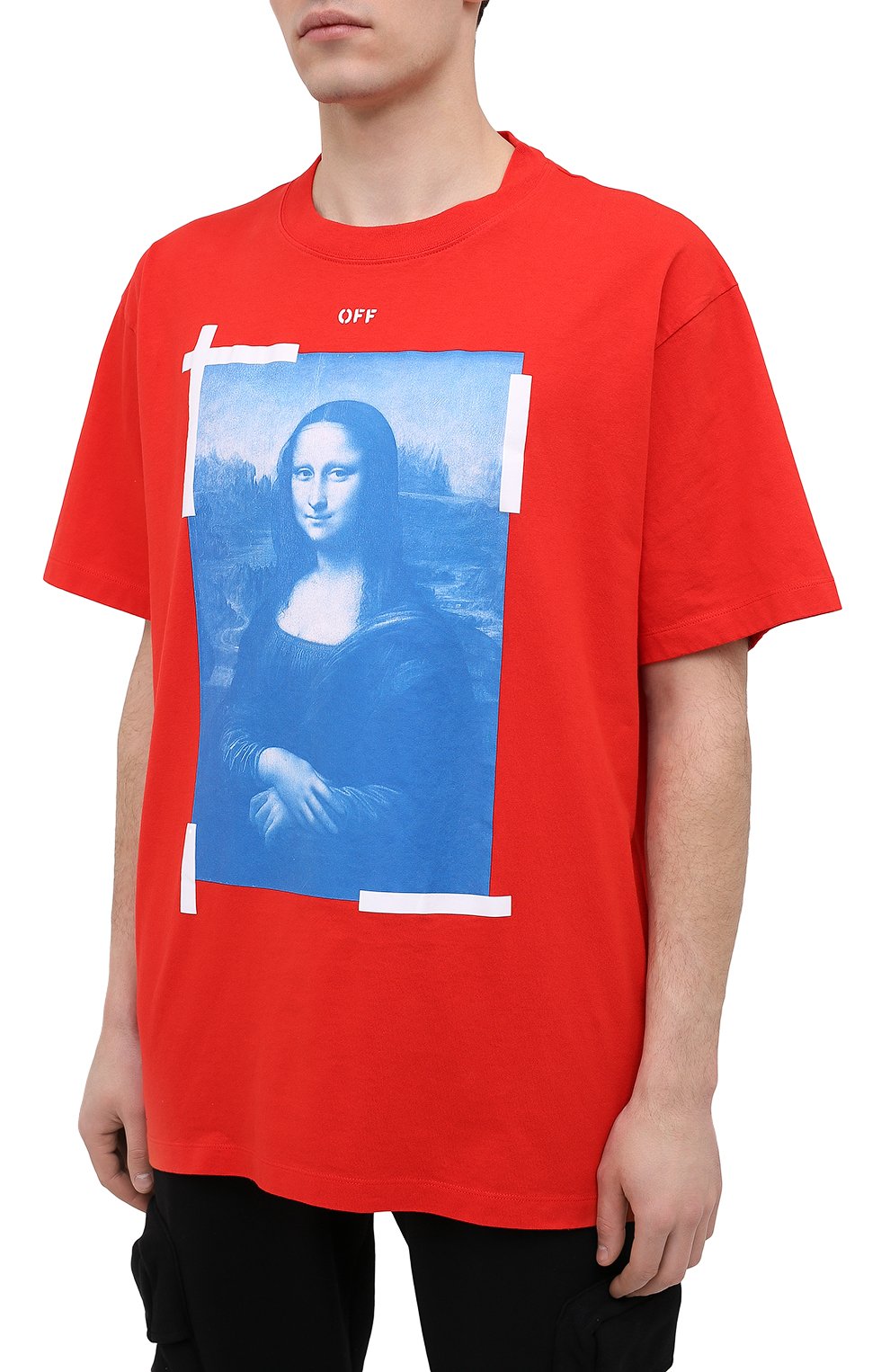 Хлопковая футболка OFF-WHITE, арт. 0MAA038R21JER001, фото 3