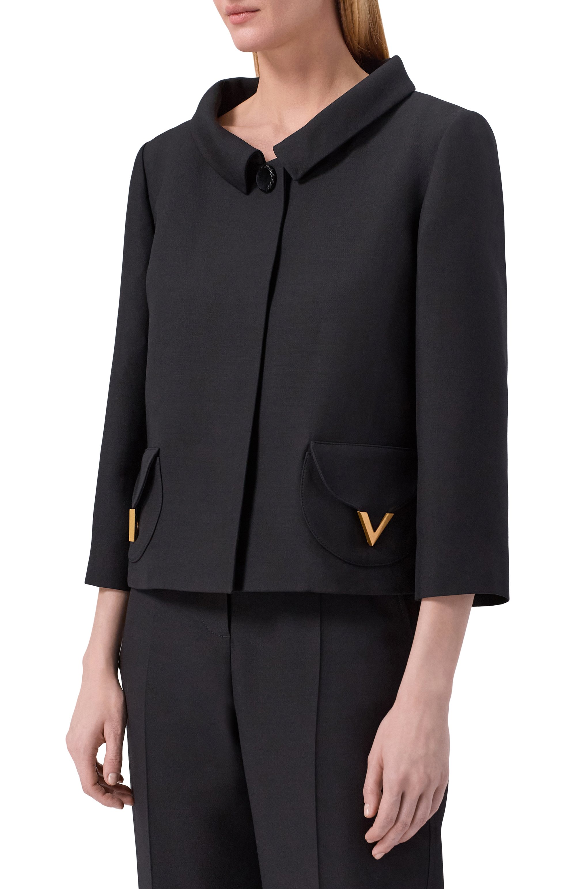 Жакет из шерсти и шелка VALENTINO, арт. 8B3CE5Y5/1CF, фото 3