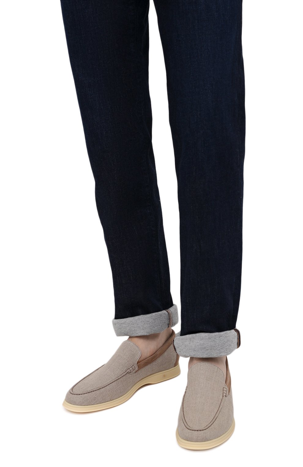 Текстильные лоферы ANDREA VENTURA FIRENZE, арт. AQUARIVA M0MENT0/LIN0/AQ-IV0RY, фото 3