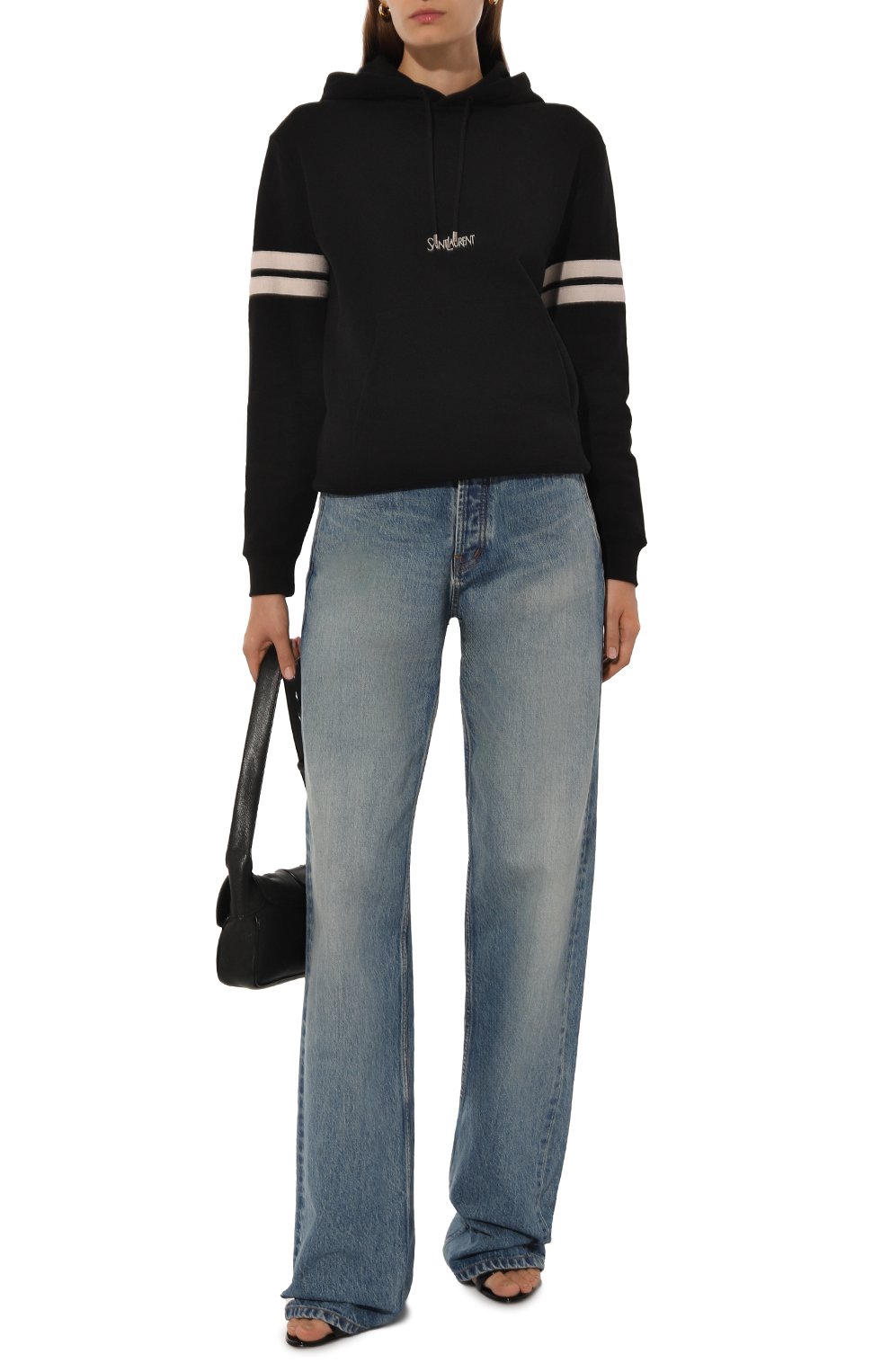 Хлопковое худи SAINT LAURENT, арт. 757076/Y36SW, фото 2
