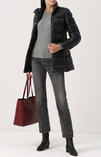 Приталенный стеганый пуховик с воротником-стойкой RALPH LAUREN, арт. 290679455, фото 2