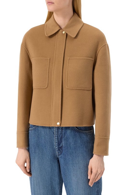 Куртка из шерсти и кашемира Max Mara Studio MADIS0N Бежевый  MADIS0N Фото 3