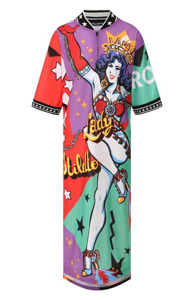 Женское платье с принтом DOLCE & GABBANA, арт. F8K98T/G7R00