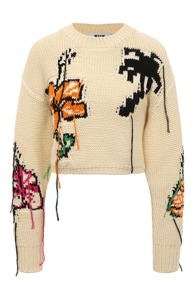 Женский хлопковый свитер MSGM, арт. 3441MDM142 237263
