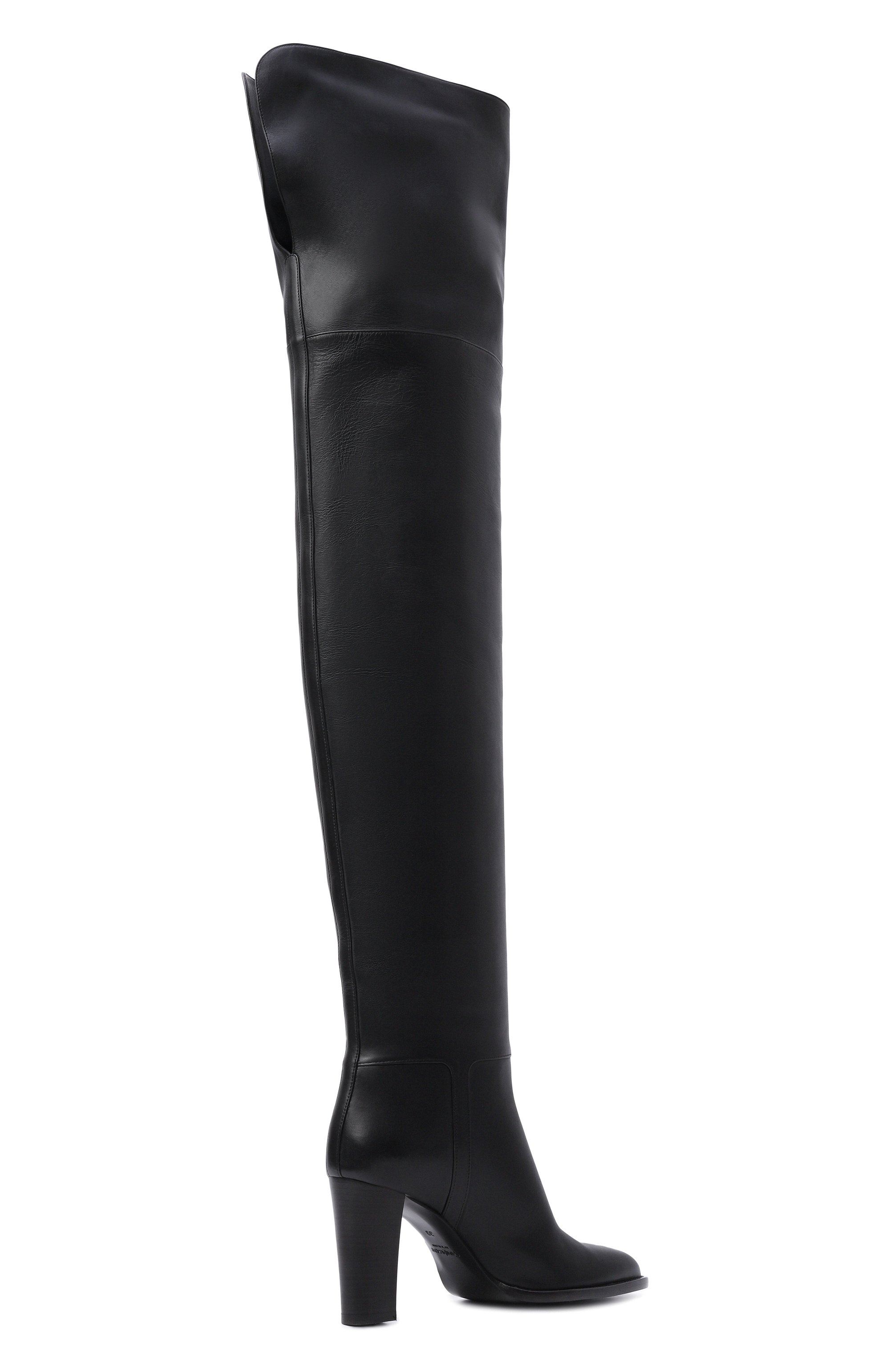 Кожаные ботфорты julia 85 SAINT LAURENT, арт. 840702/AAFBC, фото 5