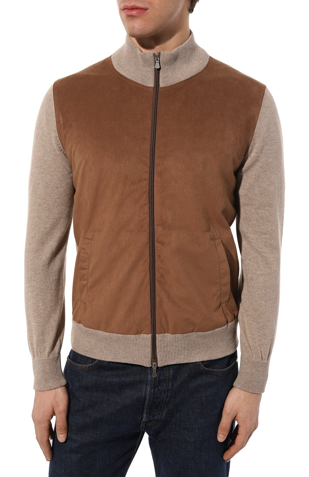 Кардиган из шерсти и кашемира GRAN SASSO бежевого цвета по цене 49100 руб., арт. 57155/19657, фото 3 Кардиган из шерсти и кашемира GRAN SASSO, арт. 57155/19657, фото 3