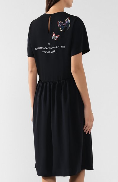Платье VALENTINO черного цвета по цене 333000 руб., арт. SB3VANX54Z0, фото 4 Платье VALENTINO, арт. SB3VANX54Z0, фото 4